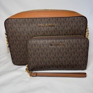 Michael Kors Jet Set Crossbody Bag and Wallet